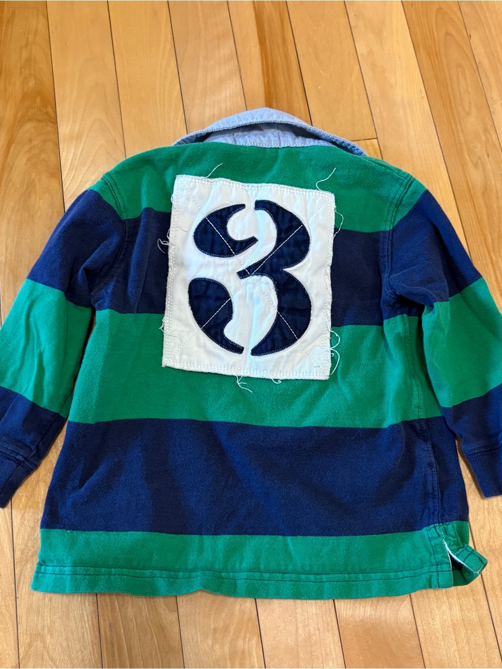 Vintage Polo by Ralph Lauren infant toddler boys striped cotton jersey rugby 2T - Picture 8 of 10